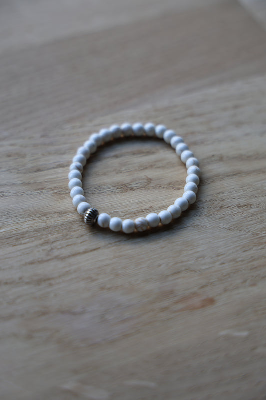 Armband Pure White | Natuursteen
