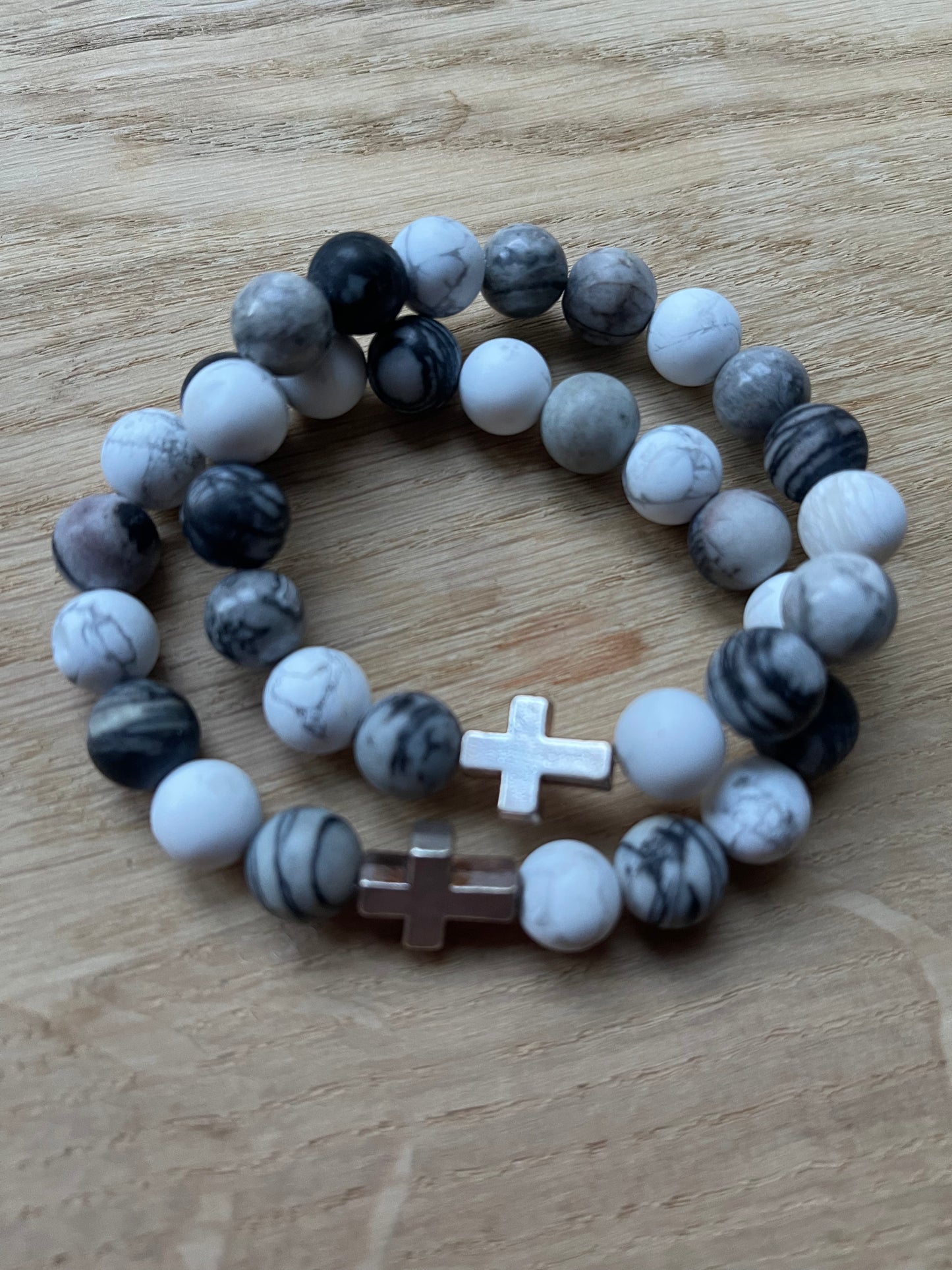 Armband Soft Grey | Natuursteen